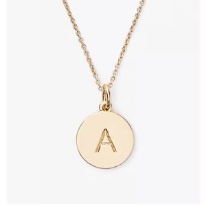 NEW unopened Kate Spade Gold Initial “A” Pendant Simple Minimalist Necklace